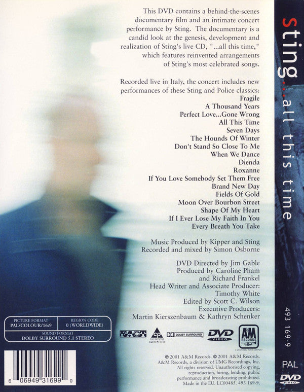 Sting : ...All This Time  (DVD-V, Copy Prot., PAL, Dol)