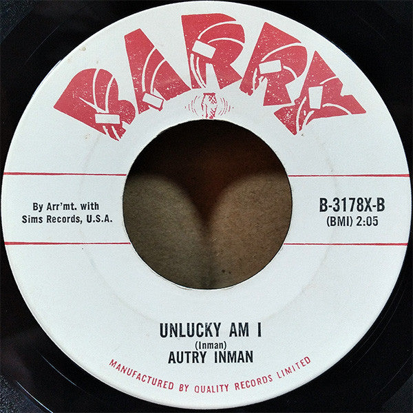 Autry Inman : The Volunteer (7", Single, Mono)