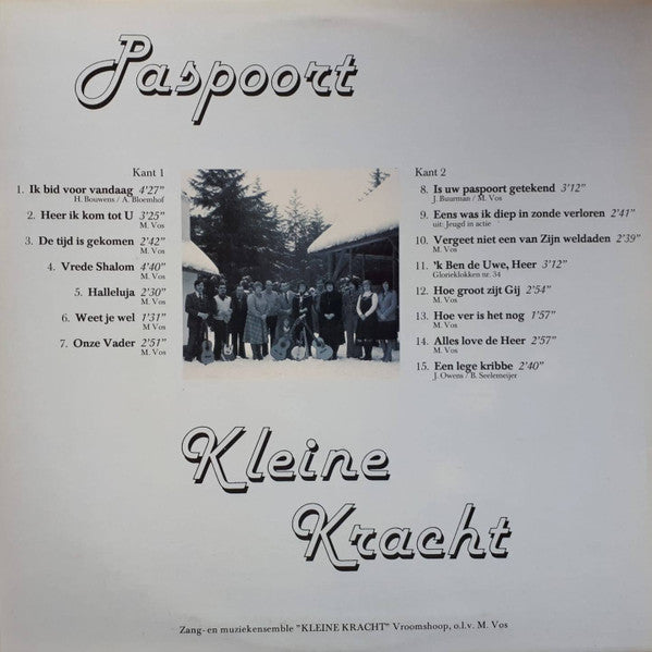Zang En Muziekensemble "Kleine Kracht"* : Paspoort (LP)