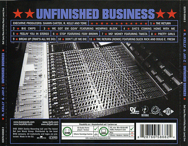 R. Kelly & Jay-Z : Unfinished Business (CD, Album, Enh)