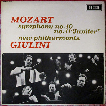 Mozart*, Giulini*, New Philharmonia* : Symphony No. 40 /  No. 41 "Jupiter" (LP, Album, RP, ED3)