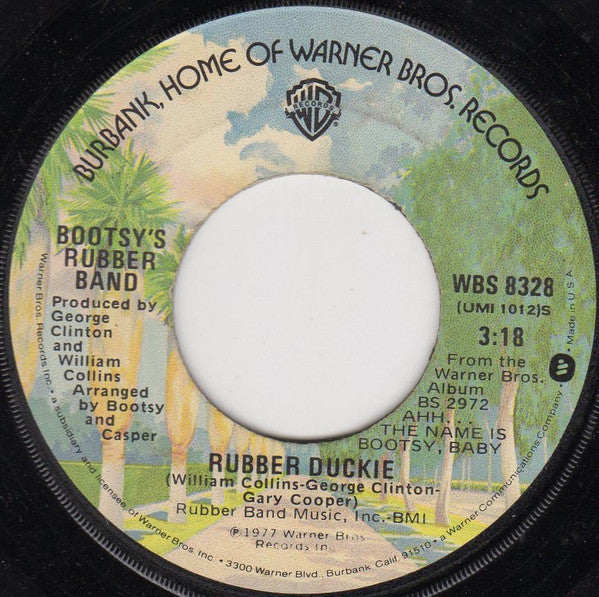 Bootsy's Rubber Band : The Pinocchio Theory / Rubber Duckie (7", Jac)