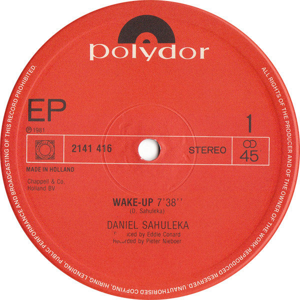 Daniel Sahuleka : Wake-Up (12", EP)