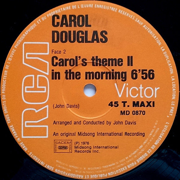 Carol Douglas : Dancing Queen (12", Maxi)