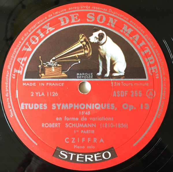 Robert Schumann / Gyorgy Cziffra : Etudes Symphoniques En Forme de Variations / Toccata En Ut Majeur (LP, Album)