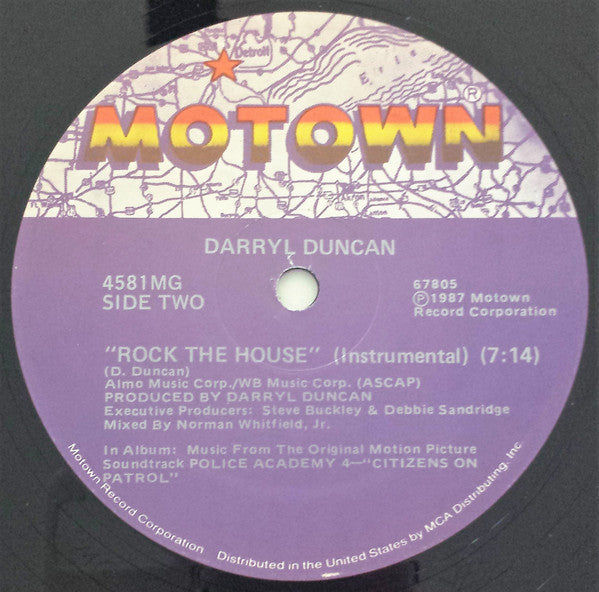 Darryl Duncan : Rock The House (12")