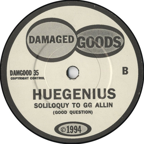 Huegenius : Drink Fight + Fun (7", Single)