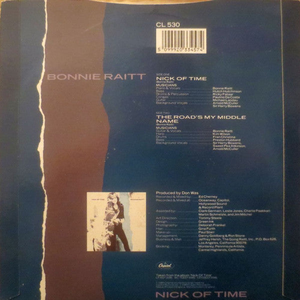 Bonnie Raitt : Nick Of Time (7", Single)