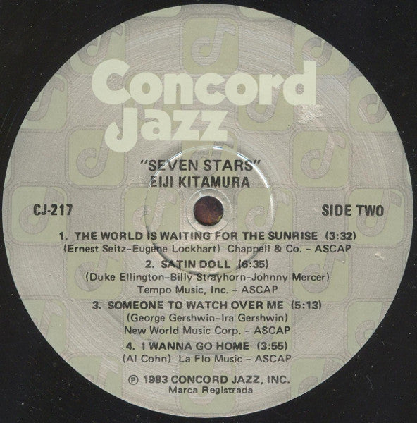 Eiji Kitamura / Teddy Wilson / Cal Tjader / Ernestine Anderson / Eddie Duran / Bob Maize / Jake Hanna : Seven Stars (LP)