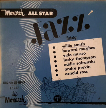 Various : Monarch All Star Jazz Volume 2 (10", Album, Mono)