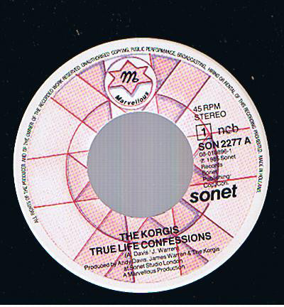 The Korgis : True Life Confessions (7", Single)