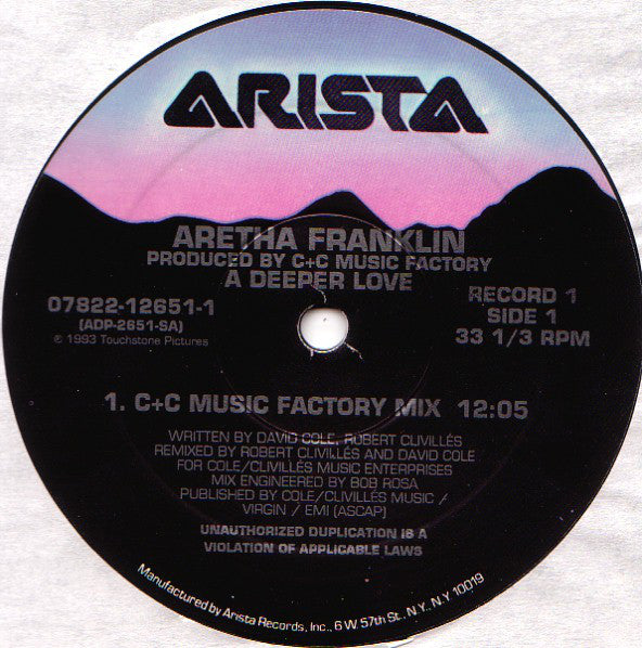 Aretha Franklin : A Deeper Love (3x12", Ltd, Tri)