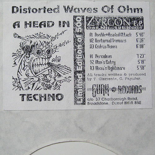 Distorted Waves Of Ohm : Zyrcon EP (12", Ltd, W/Lbl, Sta)