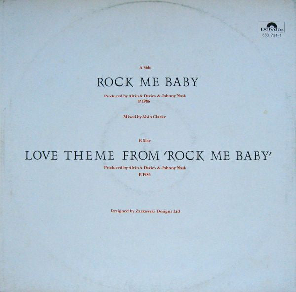 Johnny Nash : Rock Me Baby (12", EP)