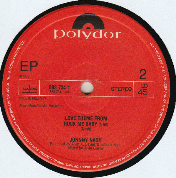 Johnny Nash : Rock Me Baby (12", EP)