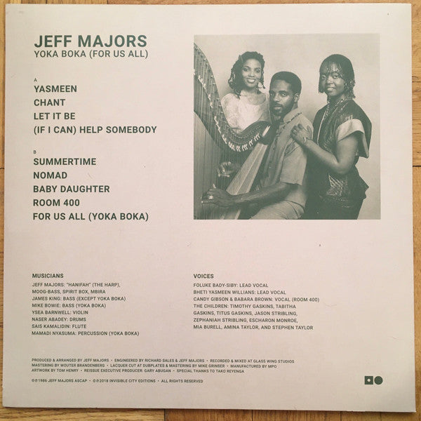 Jeff Majors : For Us All (Yoka Boka) (LP, Album, RE)