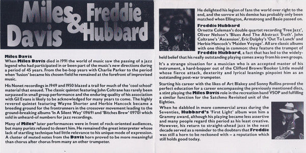 Miles Davis & Freddie Hubbard : Miles Davis & Freddie Hubbard (CD, Comp)