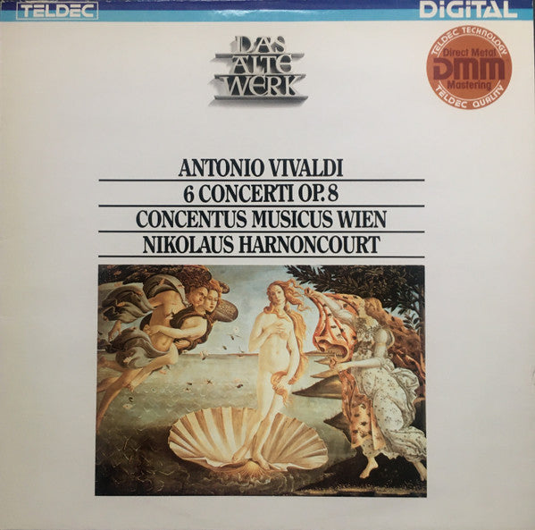 Antonio Vivaldi, Concentus Musicus Wien, Nikolaus Harnoncourt : 6 Concerti Op. 8 (LP, Club)