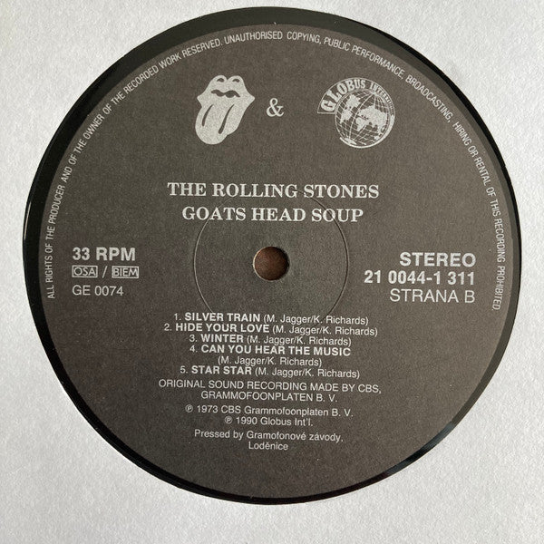 The Rolling Stones : Goats Head Soup (LP, Album, RE)