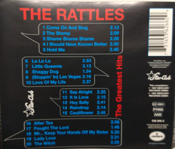 The Rattles : The Greatest Hits (CD, Comp, RE, EDC)