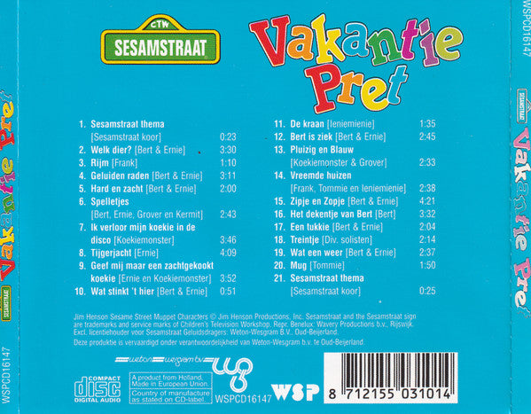 Sesamstraat : Vakantie Pret (CD, Comp)