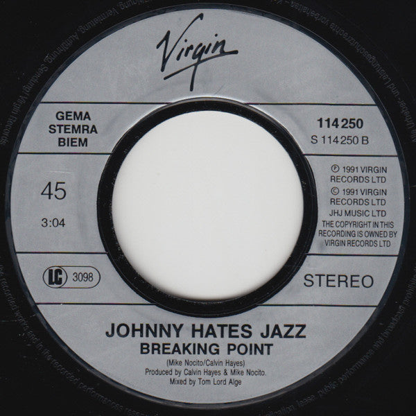 Johnny Hates Jazz : Let Me Change Your Mind Tonight (7", Single)