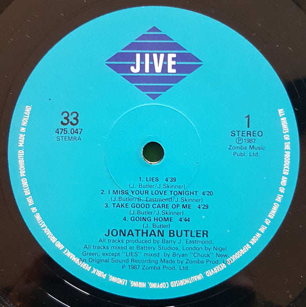 Jonathan Butler : Jonathan Butler (2xLP, Album)