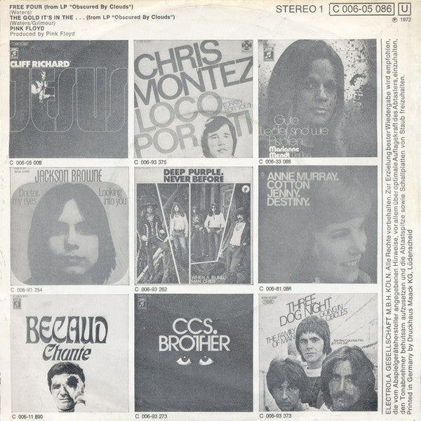 Pink Floyd : Free Four (7", Single)