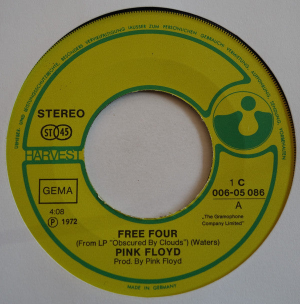 Pink Floyd : Free Four (7", Single)