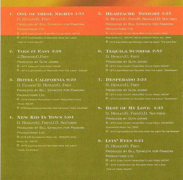 Eagles : The Very Best Of The Eagles (CD, Comp, RM)