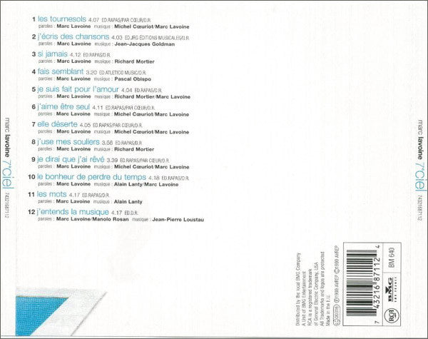 Marc Lavoine : 7e Ciel (CD, Album)