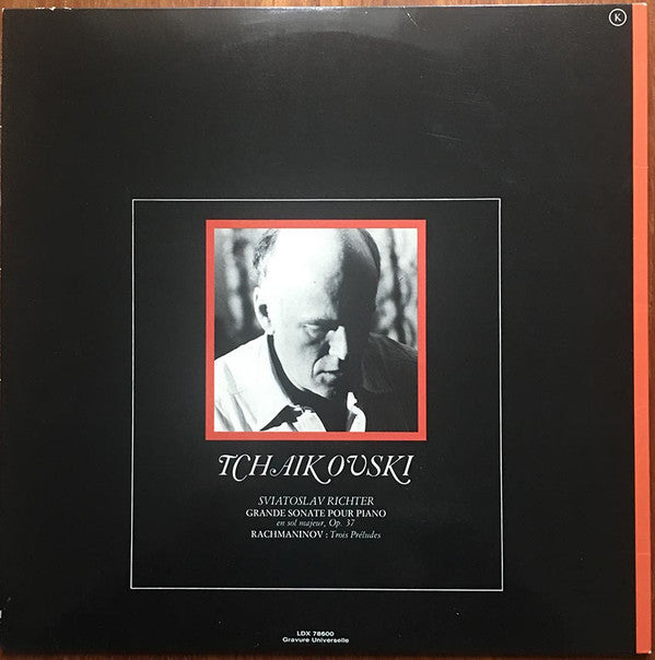 Tchaikovsky*, Rachmaninoff*, Sviatoslav Richter : Grande Sonate Pour Piano / Trois Preludes (LP, Album, Gat)