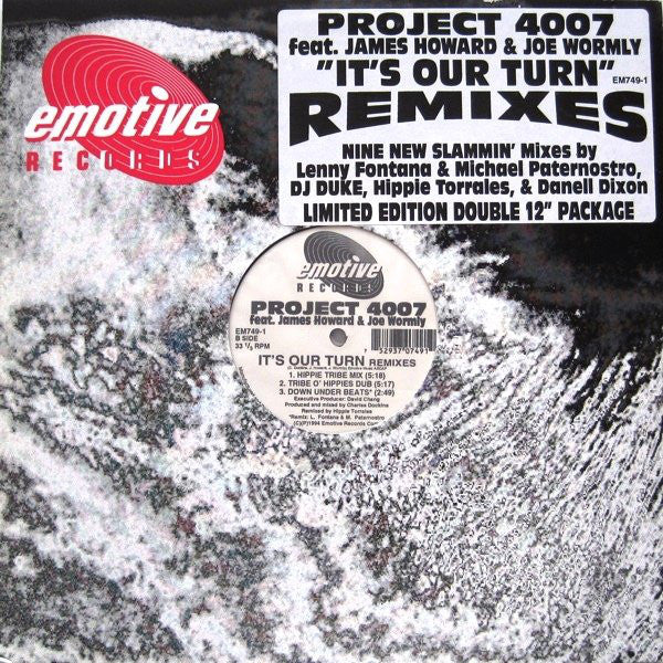 Project 4007 Feat. James Howard & Joe Wormly : It's Our Turn (Remixes) (2x12", Ltd)