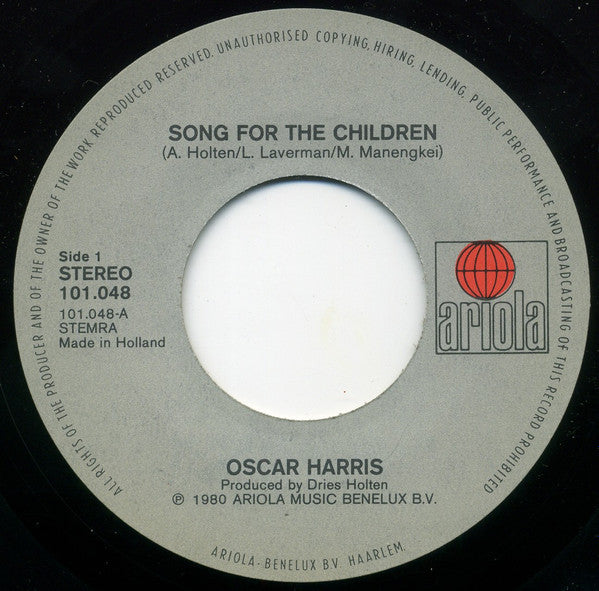 Oscar Harris : Song For The Children (7")