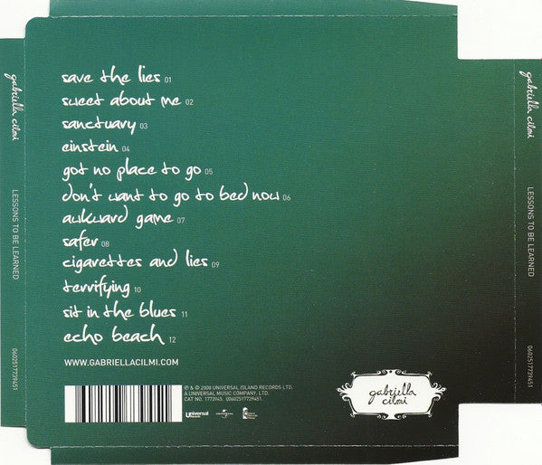Gabriella Cilmi : Lessons To Be Learned (CD, Album, Sup)