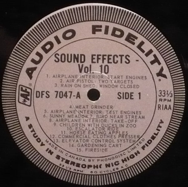 No Artist : Sound Effects Volume 10 (LP, Album)