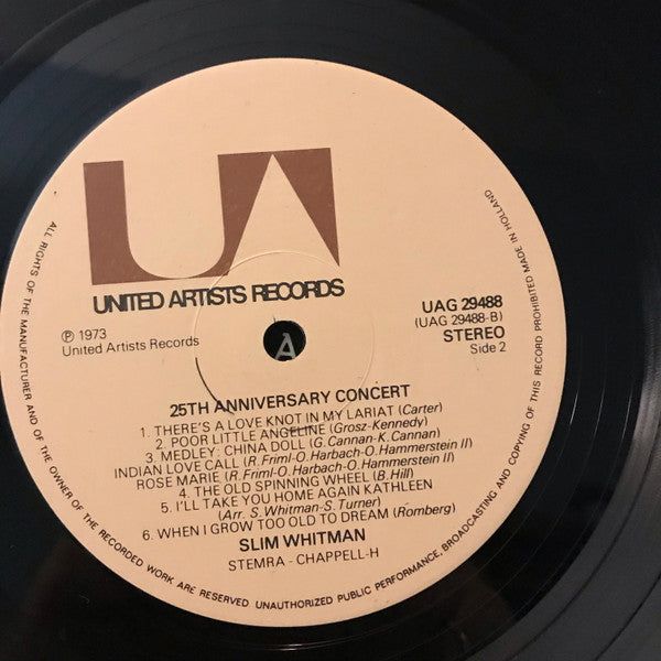 Slim Whitman : 25th Anniversary Concert (LP)