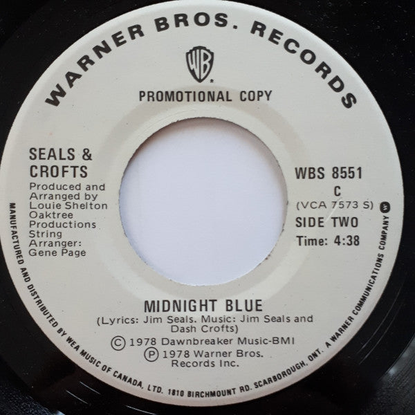 Seals & Crofts : You're The Love (7", Promo)