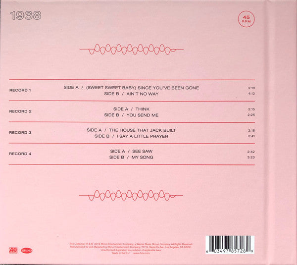 Aretha Franklin : The Atlantic Singles (1968) (4x7", RSD, Mono, Ltd, RM + Box, Comp)