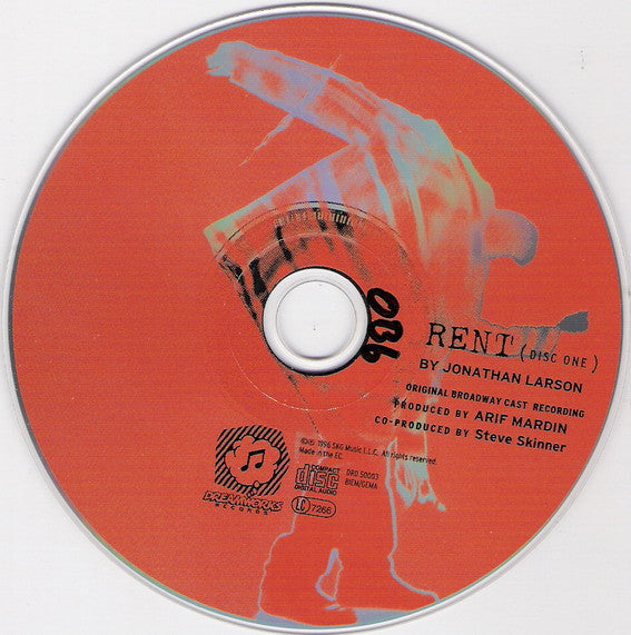Jonathan Larson : Rent - Original Broadway Cast Recording (2xCD, Album)