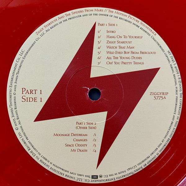 David Bowie : Ziggy Stardust And The Spiders From Mars (The Motion Picture Soundtrack) (2xLP, Album, Ltd, Num, RE, S/Edition, Red)