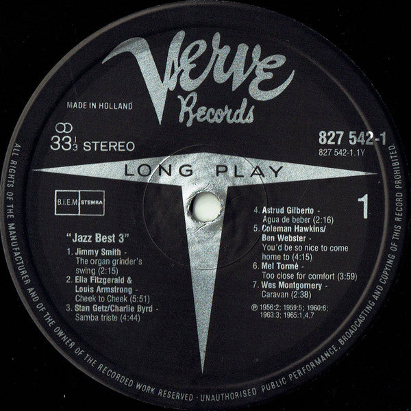 Various : Jazz Best 3 (LP, Comp, Mono, RM)