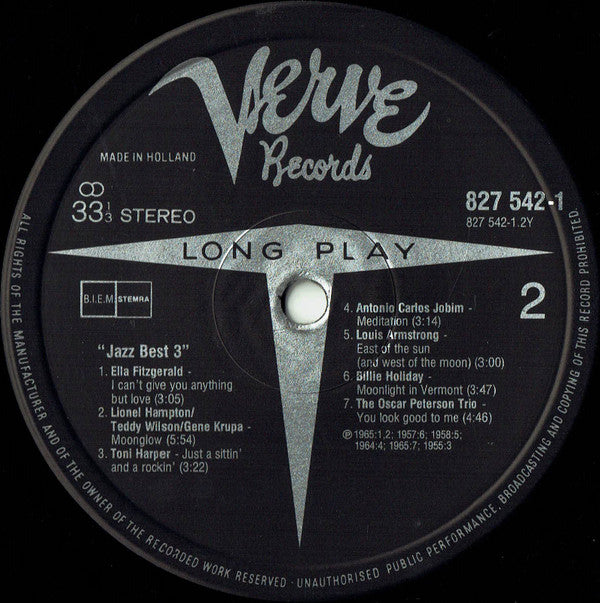 Various : Jazz Best 3 (LP, Comp, Mono, RM)