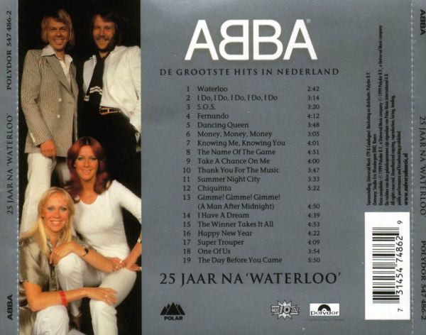 ABBA : 25 Jaar Na 'Waterloo' (De Grootste Hits In Nederland) (CD, Comp, RM)