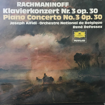 Sergei Vasilyevich Rachmaninoff, Jo Alfidi, Belgian National Orchestra, René Defossez : Klavierkonzert Nr. 3 Op. 30 (LP, RE)