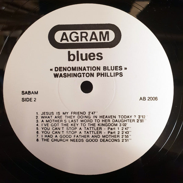 Washington Phillips : Denomination Blues (LP, Comp, RM, Whi)