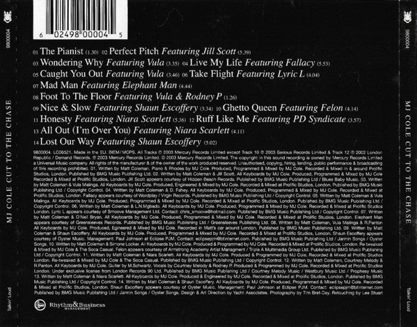 MJ Cole : Cut To The Chase (CD, Album)