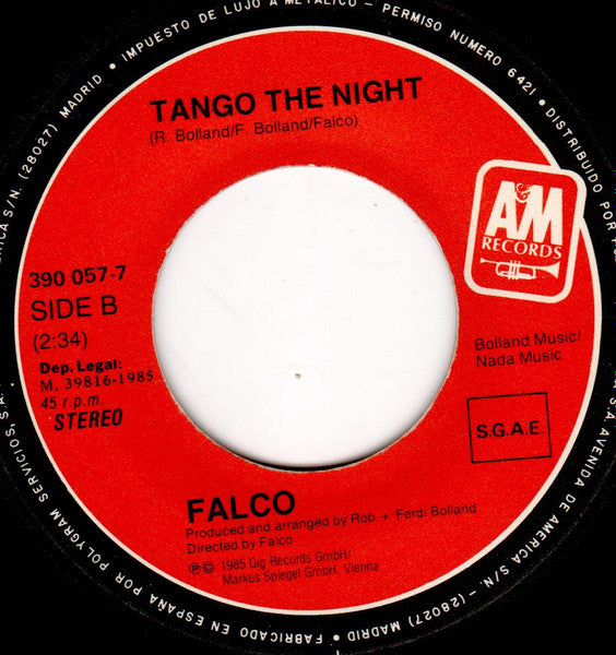 Falco : Vienna Calling (The Wait For The Extended Mix) (7", Single)