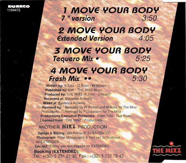 M.D.M. Dee : Move Your Body (CD, Maxi)