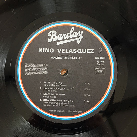 Nino Velasquez : Mambo Disco Cha (LP)